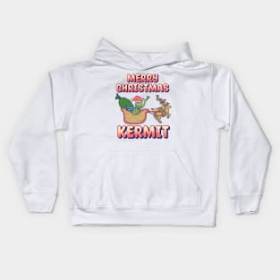 Kermit Merry Christmas Kids Hoodie